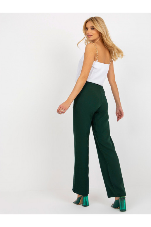 Tumerohelised laiast kangast elastse...