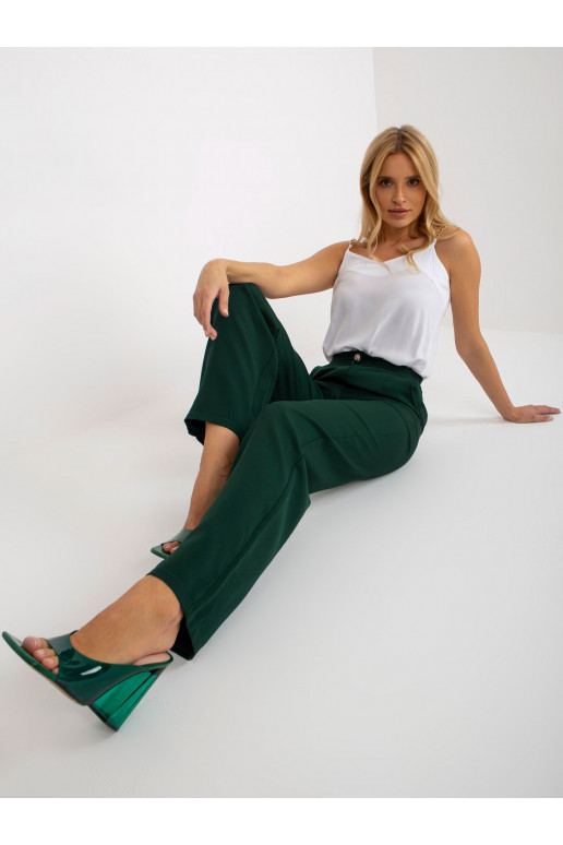 Tumerohelised laiast kangast elastse...