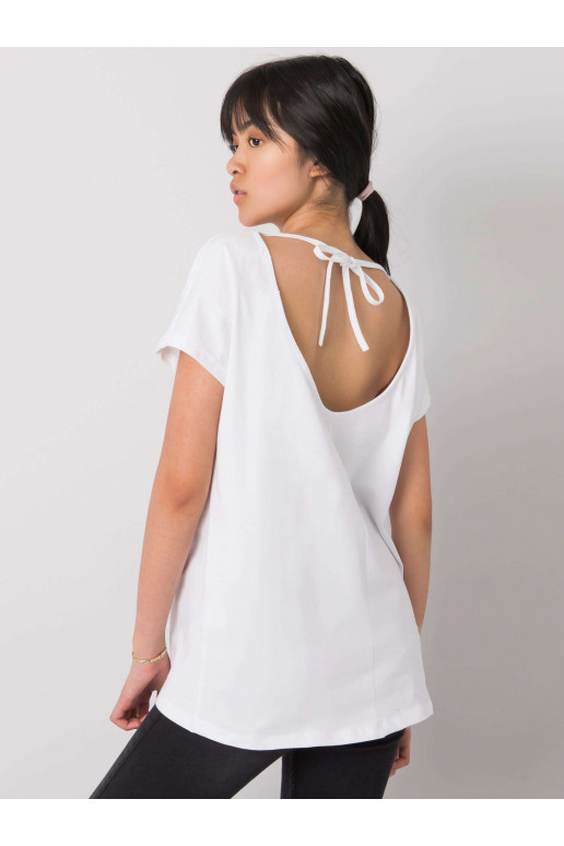 Nadia ühevärviline valge T-särk Nadia ühevärviline valge T-särk