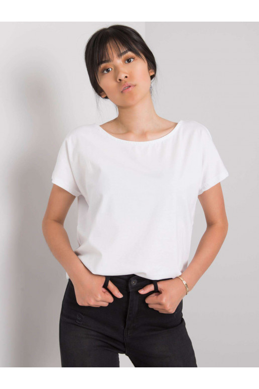 Nadia ühevärviline valge T-särk Nadia ühevärviline valge T-särk
