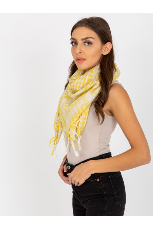 Helekollane-valge arafatka ruuduline...