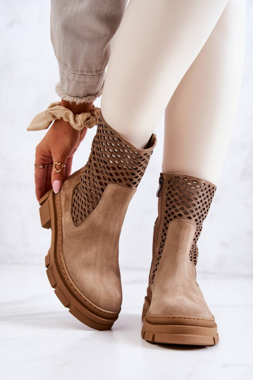 massiivsed saapad Nicole pruunid värvi