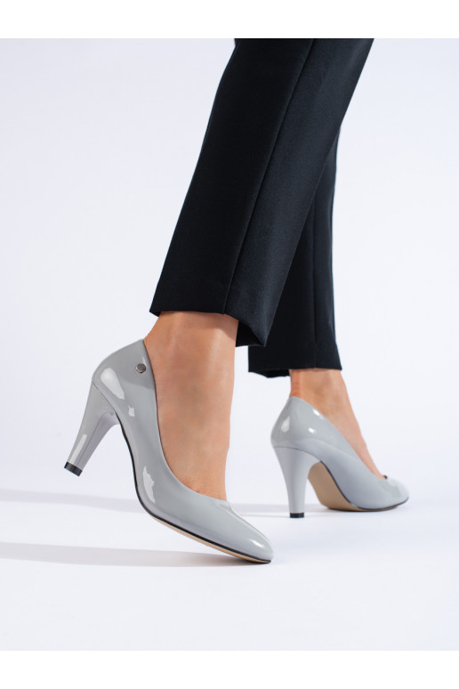 Kõrge kontsaga kingad Shelovet halli värvi 