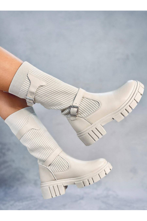 pika säärega saapad RHEA BEIGE