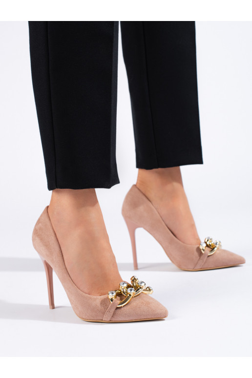 seemisnakhsed tumeroosad värvi poolsaapad  Vinceza