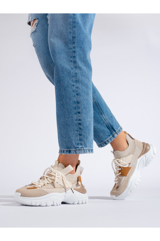 nööritavad Tossud mudeli kingad Shelovet beeži värvi