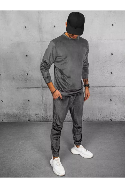 Meeste hall veluurist dressipluus