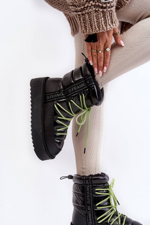 Nööpidega lumesaapad D.Franklin mustad Nööpidega lumesaapad D.Franklin mustad