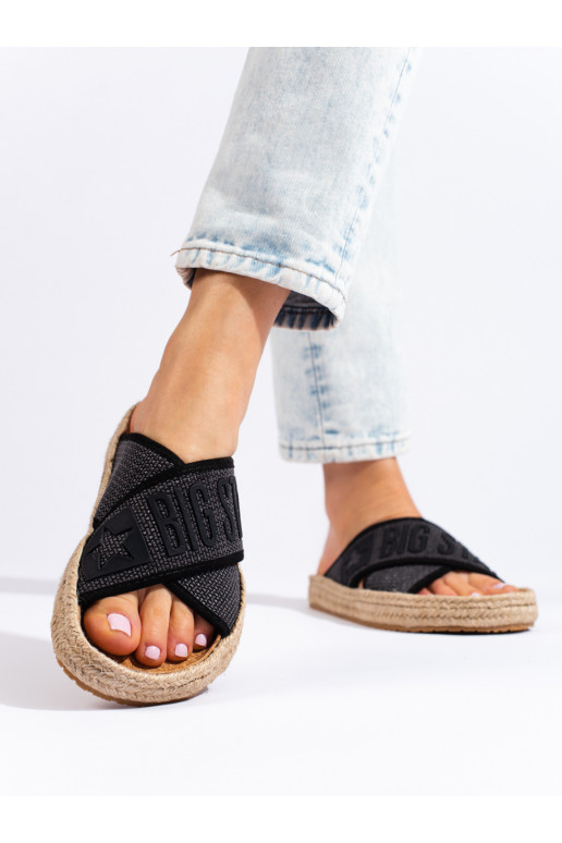 Plätud espadrillid  Big Star Mustad