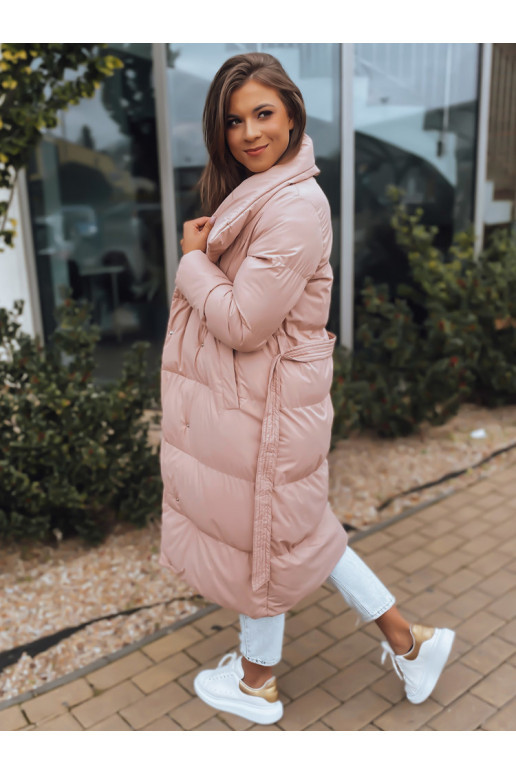 Naiste tepitud jakkmantel FAVI roosa Naiste tepitud jakkmantel FAVI roosa