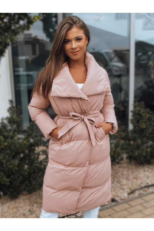 Naiste tepitud jakkmantel FAVI roosa Naiste tepitud jakkmantel FAVI roosa