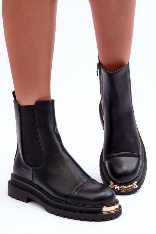 Naiste poolsaapad mustad Nialee