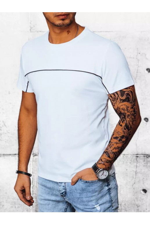 Meeste tavaline valge T-särk Meeste tavaline valge T-särk