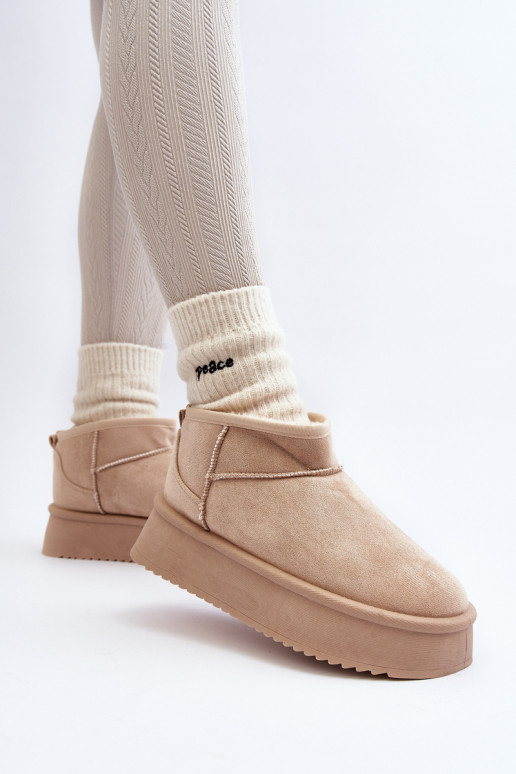 Nööpidega lumesaapad beeži värvi Caliksa Nööpidega lumesaapad beeži värvi Caliksa