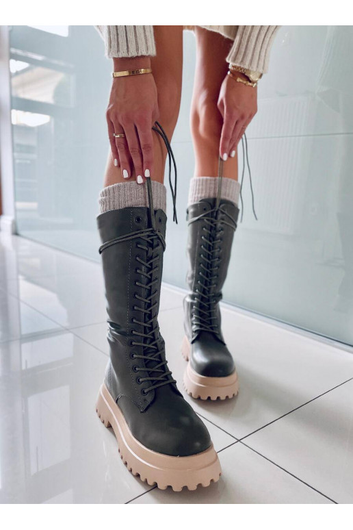 Pika säärega saapad ZONA GREEN