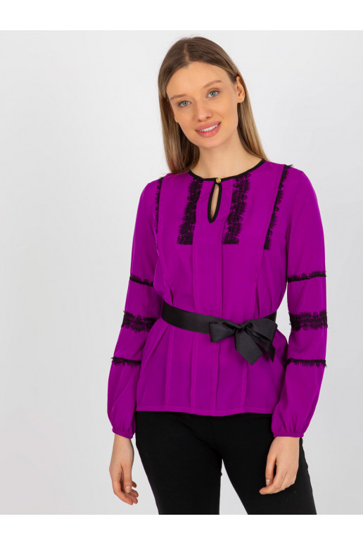 Lilla naiste pidulik pluus pitsi ja...