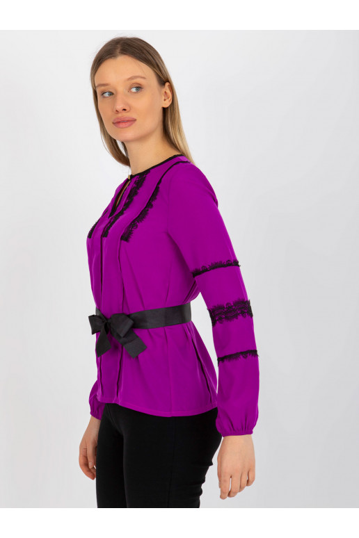 Lilla naiste pidulik pluus pitsi ja...