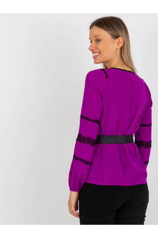 Lilla naiste pidulik pluus pitsi ja...