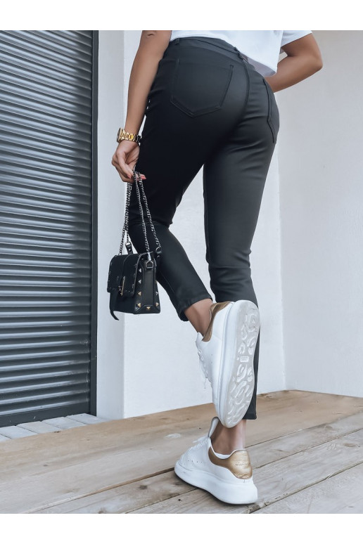 Naiste kunstnahast püksid AMBER must...