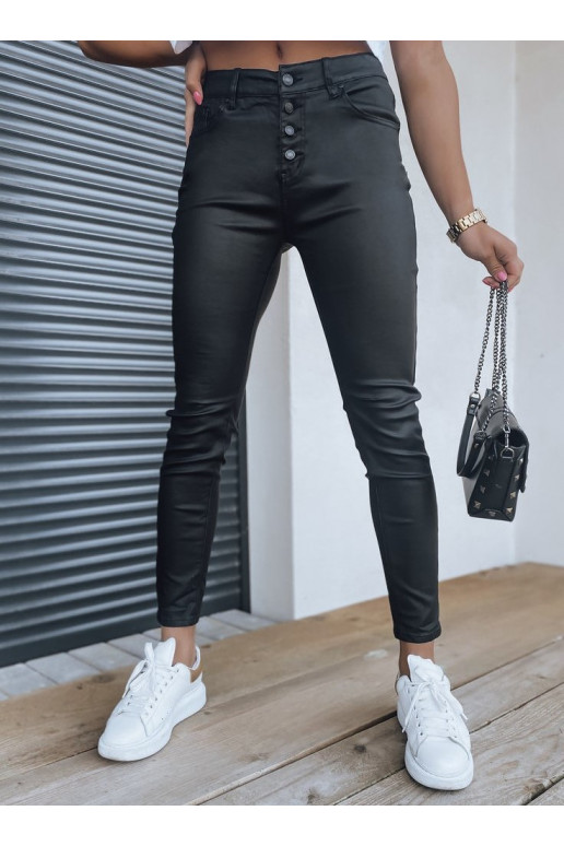 Naiste kunstnahast püksid AMBER must...