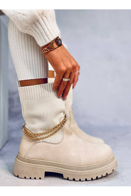 Elastse pealsega saapad JESSE BEIGE