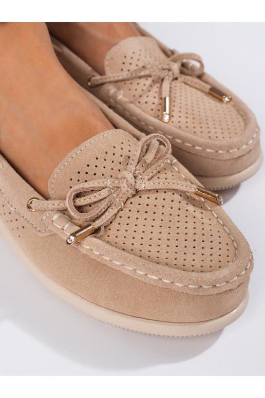 beeži värvi naiste mokassiinid