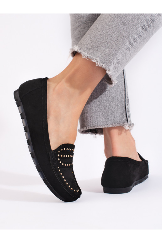 seemisnakhsed Mustad naiste mokassiinid