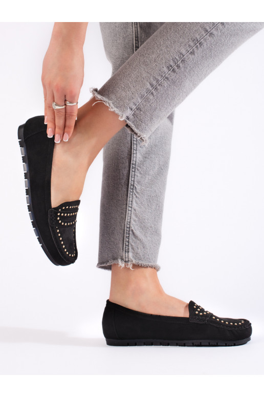 seemisnakhsed Mustad naiste mokassiinid