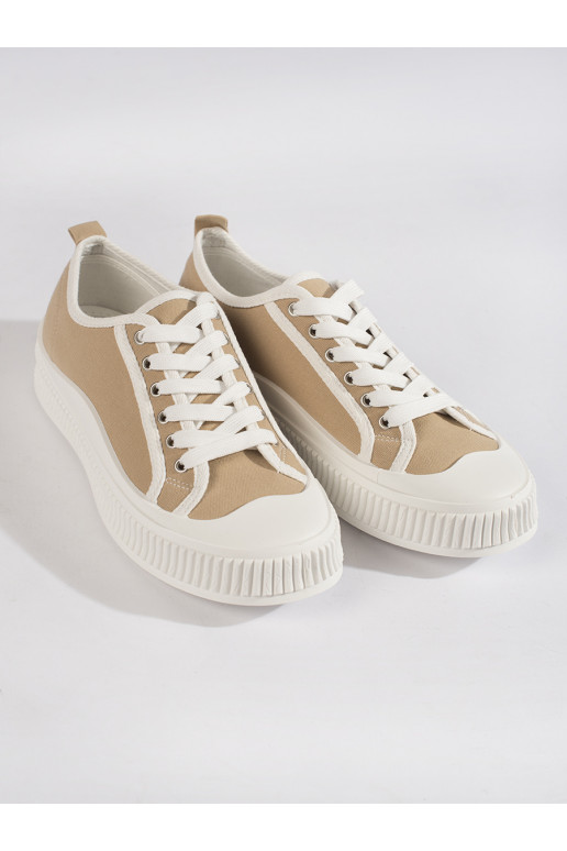 beeži värvi  Naiste saapad platvormiga beeži värvi  Naiste saapad platvormiga