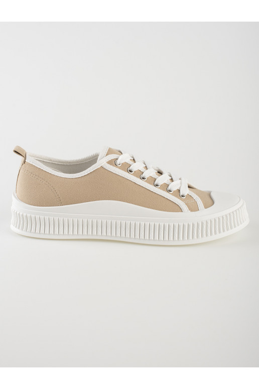 beeži värvi  Naiste saapad platvormiga beeži värvi  Naiste saapad platvormiga