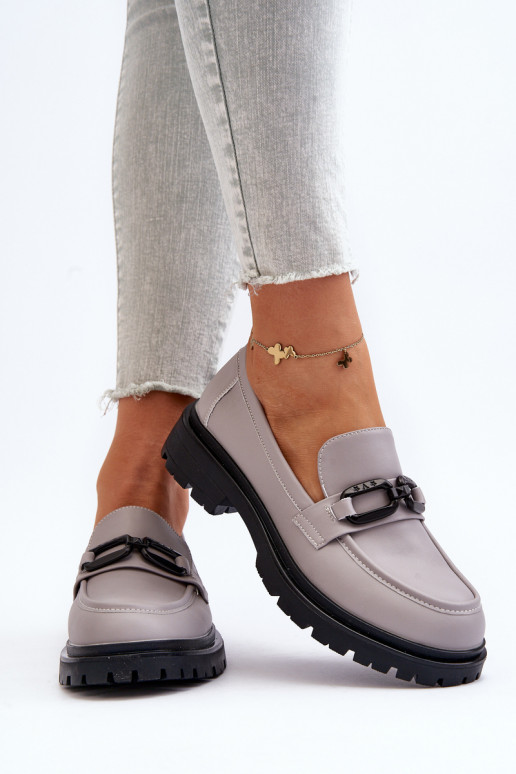 Mokassiinid Halli värvi Imbleria Mokassiinid Halli värvi Imbleria