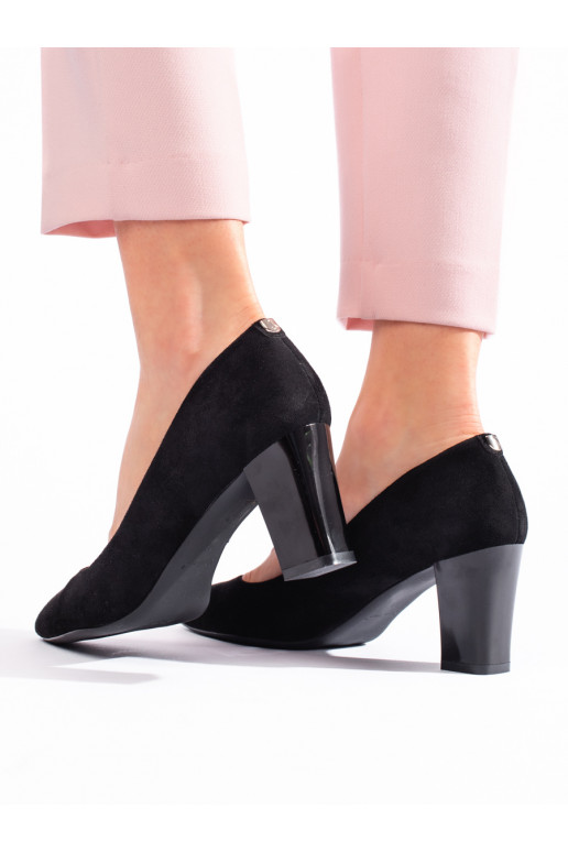  Mustad poolsaapad kõrge kontsaga Sergio Leone