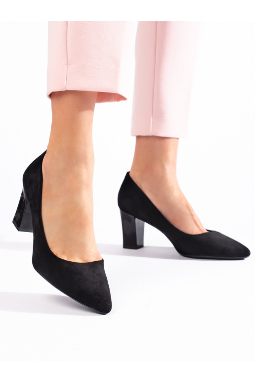  Mustad poolsaapad kõrge kontsaga Sergio Leone