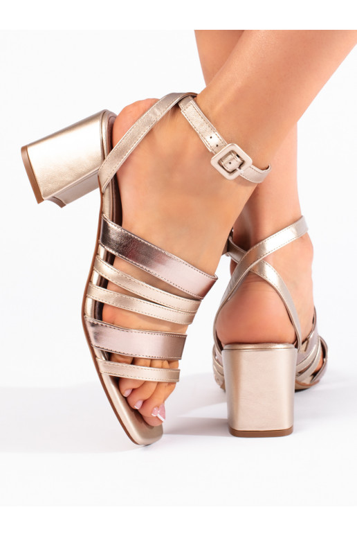 Kuldset värvi kingad  z paseczkami Sergio Leone