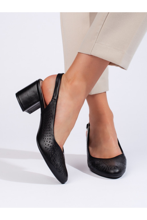  Mustad poolsaapad kõrge kontsaga Sergio Leone