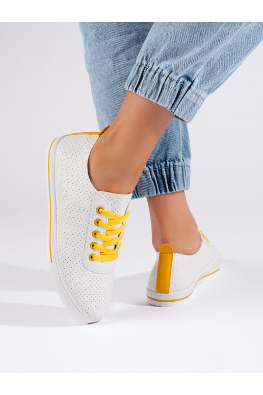 Valged klassikalise mudeli naiste tossud 