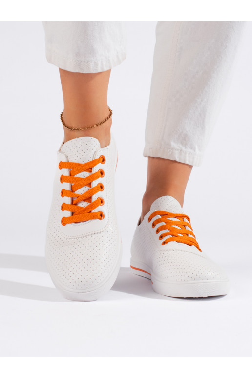 Valged klassikalise mudeli naiste tossud 