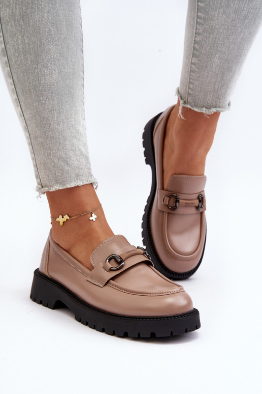 Mokassiinid Eko beeži värvi Ledda Mokassiinid Eko beeži värvi Ledda