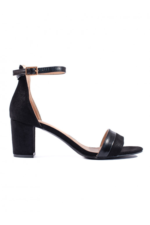 Elegantsed Mustad kingad  kõrge kontsaga