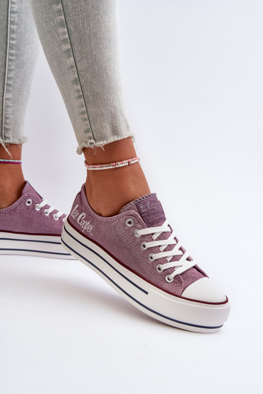 Naiste saapad Lee Cooper Violetne värv Naiste saapad Lee Cooper Violetne värv