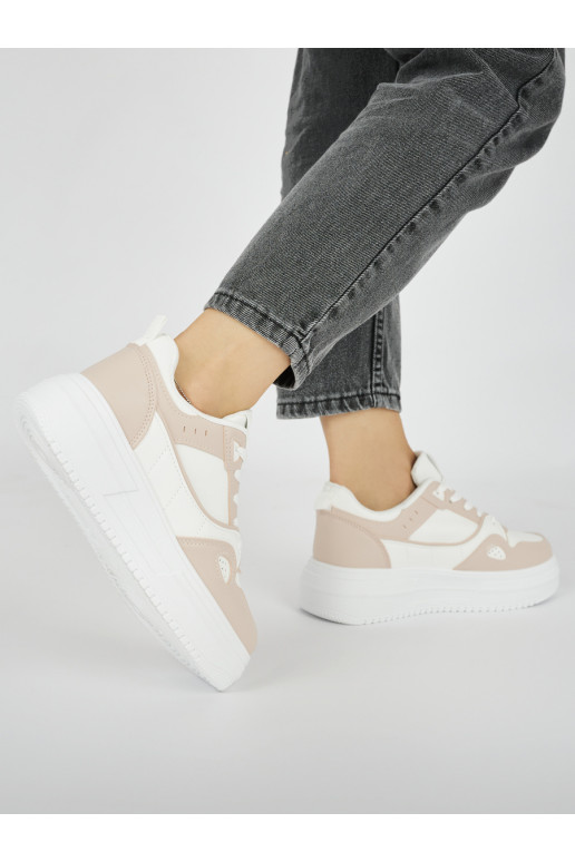 Valget-tumeroosad värvi  naiste kingad platvormiga