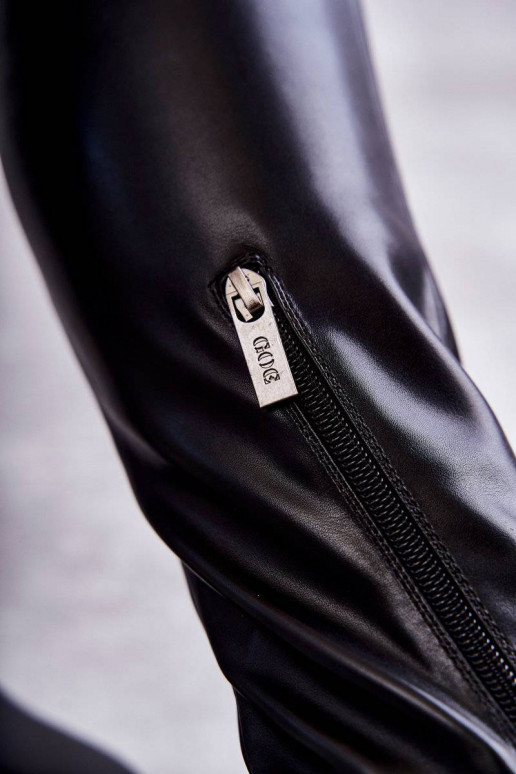 pika säärega saapad GOE KK2N4024 mustad