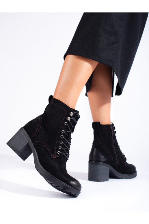 nööritavad naiste saapad  Potocki Mustad 