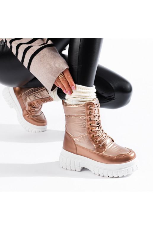 Kuldset värvi Naiste lumesaapad  Kuldset värvi Naiste lumesaapad