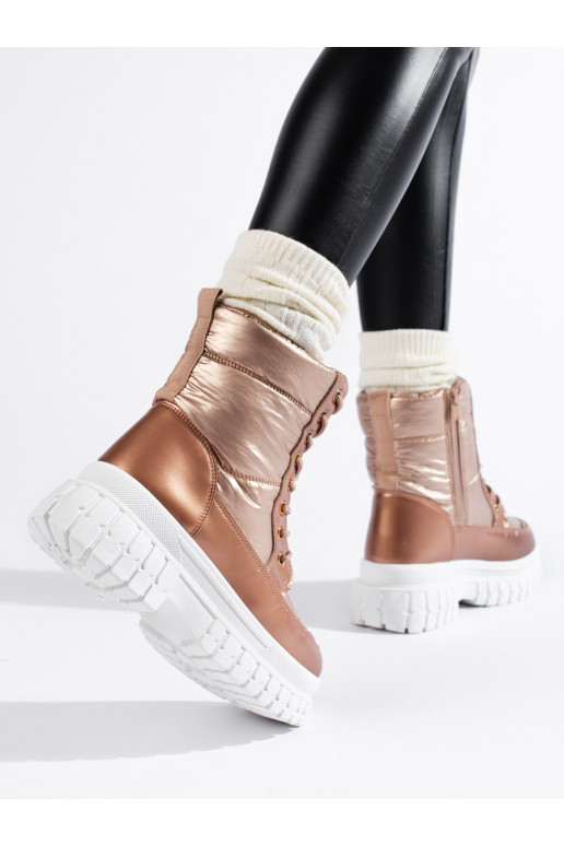 Kuldset värvi Naiste lumesaapad  Kuldset värvi Naiste lumesaapad