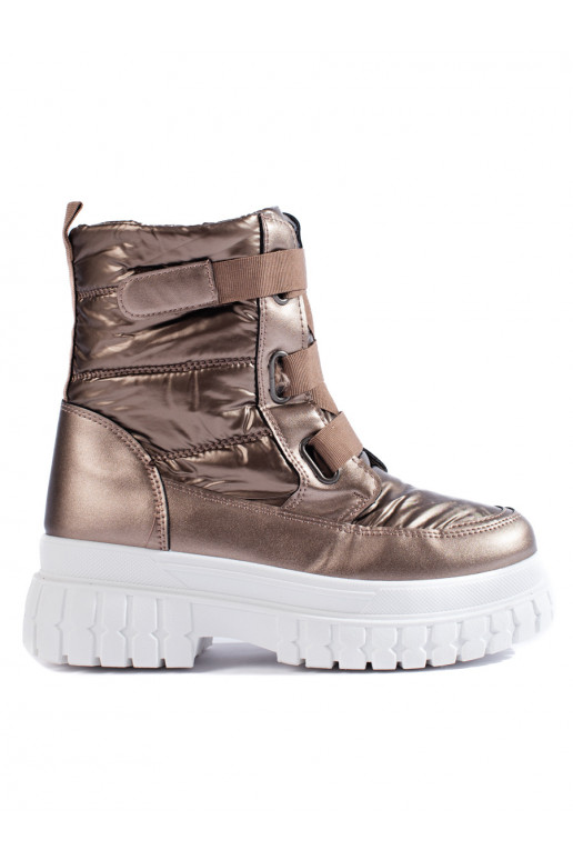 Naiste lumesaapad  pruunid värvi