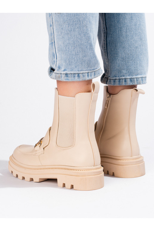 beeži värvi  Naiste saapad platvormiga