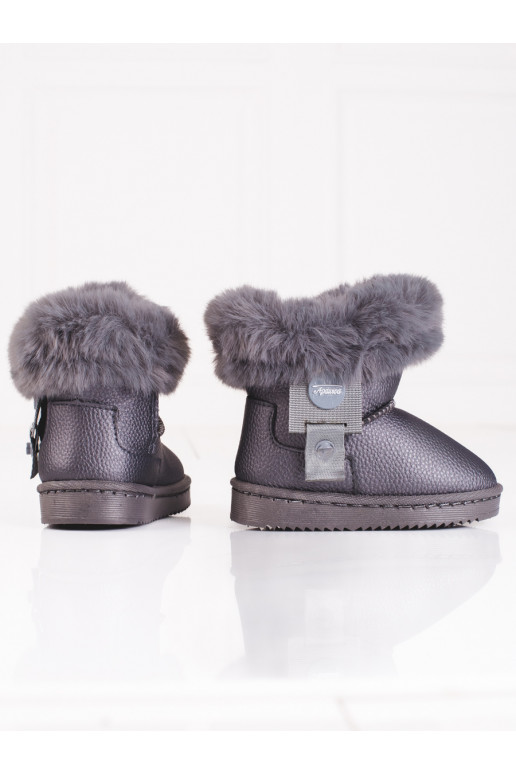 Halli värvi Naiste lumesaapad  karusnahaga