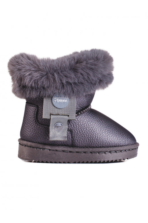 Halli värvi Naiste lumesaapad  karusnahaga