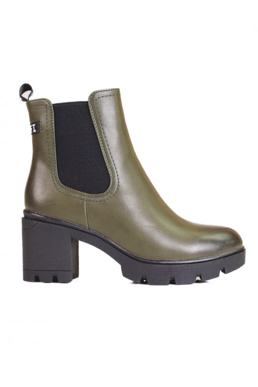 Naiste saapad kõrge kontsaga roheline Naiste saapad kõrge kontsaga roheline